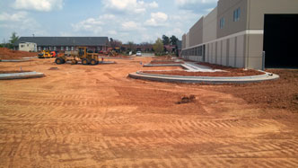 RDU Paving - concrete curb gutter - Wake Forest parking lot