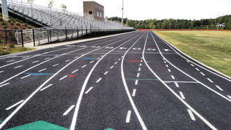 APEX Friendship High School running track pavin