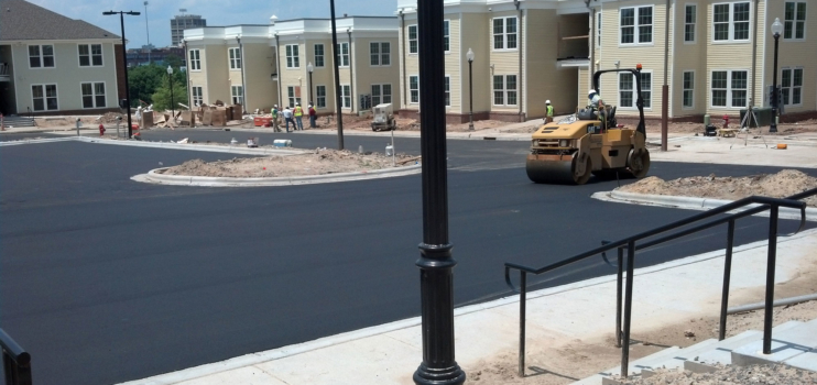RDU Paving Parking lot Durham Southside East Apartments
