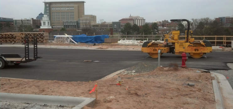 RDU Paving Parking lot Durham Southside East Apartments